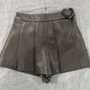 Zara Black Skort with Heart Detail